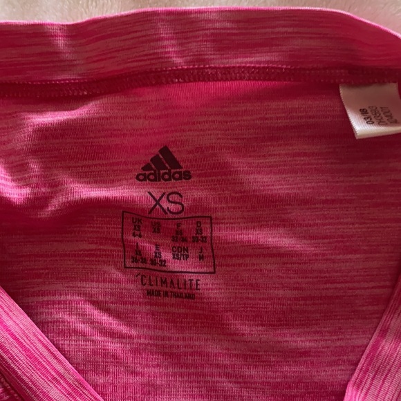 ADIDAS HOT PINK WORK OUT TOP - Picture 2 of 2
